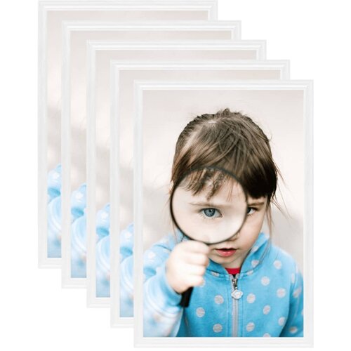 VidaXL Okviri za fotografije 5 kom za zid/stol bijeli 21 x 29,7 cm MDF Slike