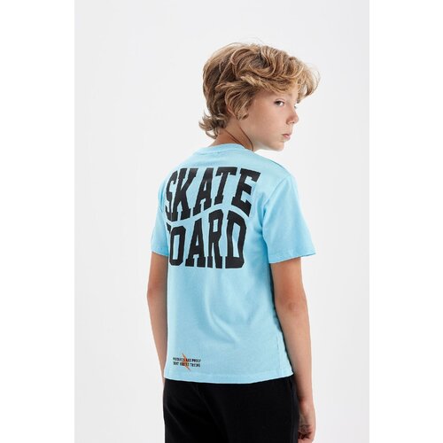 Defacto Boy's Crew Neck Printed Short Sleeve T-Shirt Slike