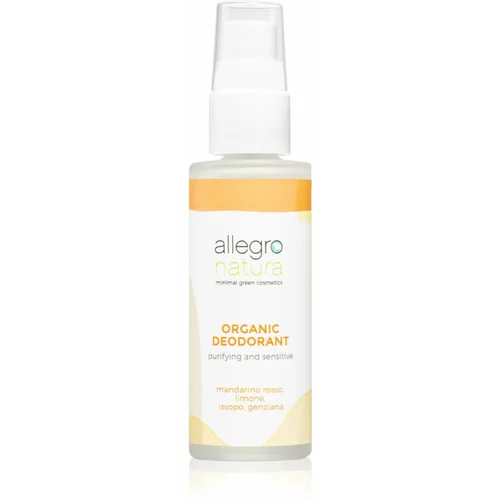 Allegro Natura red Mandarine & Lemon Purifying & Sensitive Deodorant