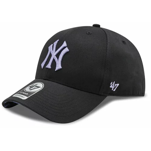 47 Brand Kapa s šiltom Mlb New York Yankees Enamel Twist Under '47 Mvp B-ENLSP17CTP-BK Črna