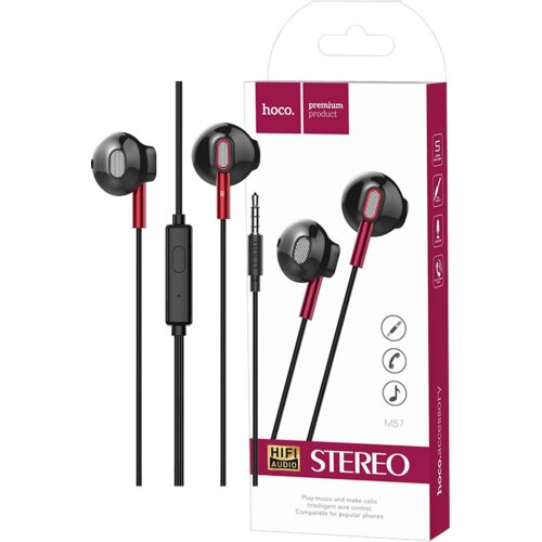 hoco. Slu&scaron;alice sa mikrofonom, 3.5 mm,dužina kabela 1.2 met, crna - M57 Sky sound, Black Cijene