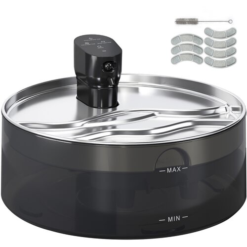 PawHut Mačja fontana 7L pitnik za mačke s tiho črpalko LED filter z aktivnim ogljem, (5000239995) Cene