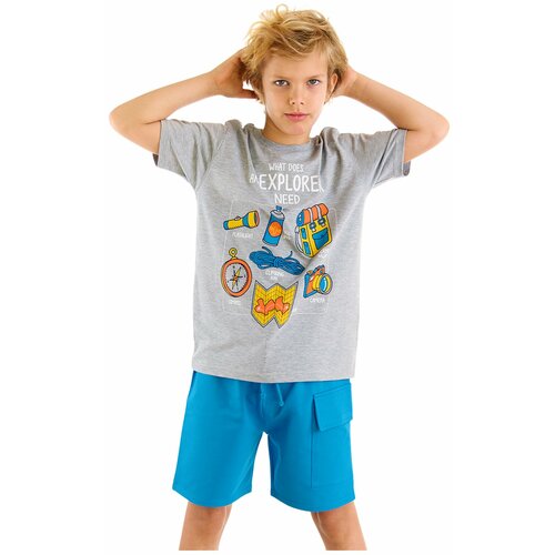 Mushi Explorer Boys T-shirt Shorts Set Slike