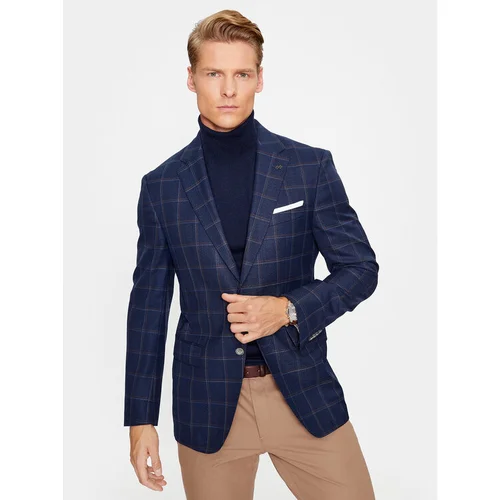 Boss Suknjič H-Hutson 50497259 Mornarsko modra Slim Fit