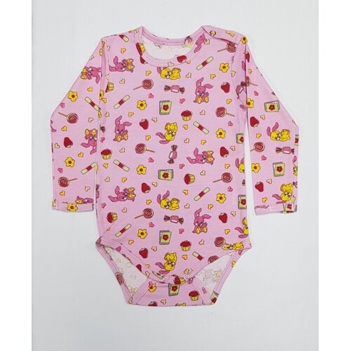 Bunny Boo Bodi dugih rukava za bebe, Roze Cene
