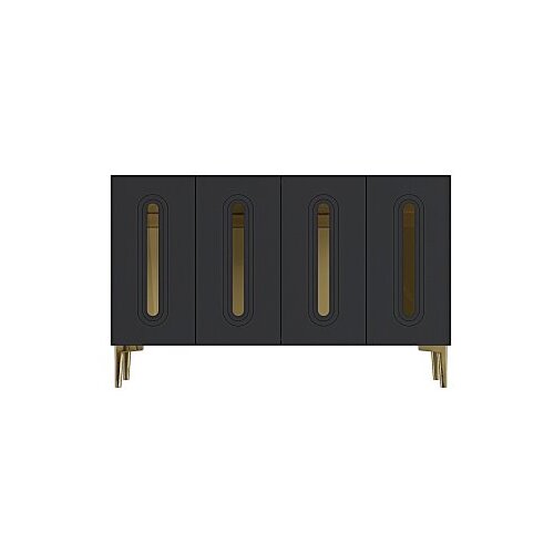 Hanah home Komoda s ladicama, 120x75x32cm, antracit Slike