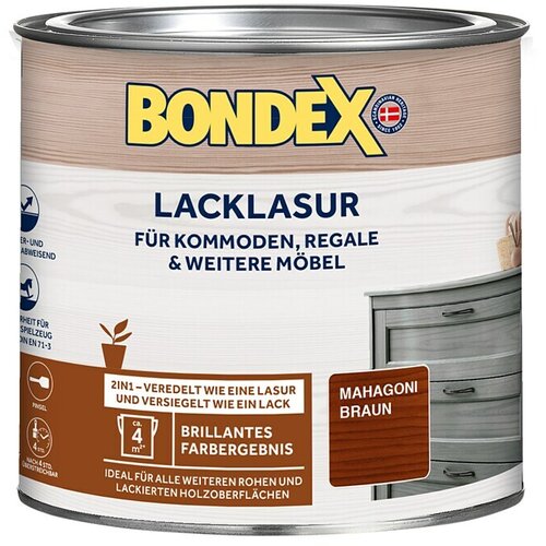 BONDEX Lak lazura (375 ml, mahagoni rjava, svilnati sijaj) Slike