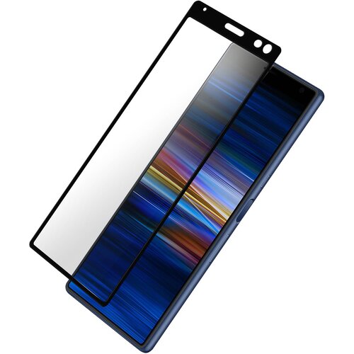 AVIZAR film iz kaljenega stekla, odporen 9H, proti praskam in sledom - prozoren crn obris str. sony xperia 10, (20607003) Cene