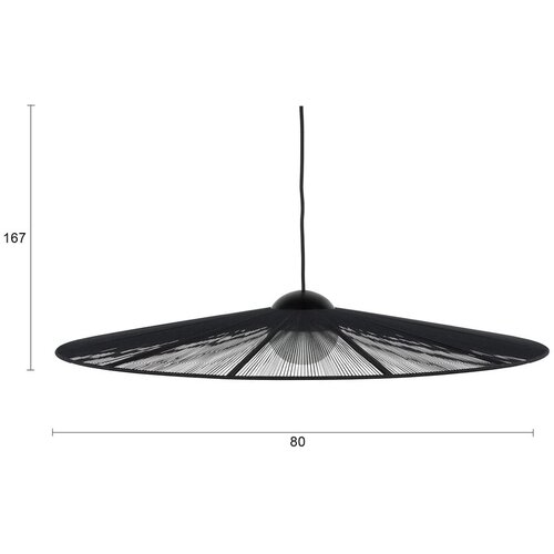 Zuiver Črna zatemnitvena viseča svetilka &amp;oslash; 80 cm Belle &amp;ndash; Slike