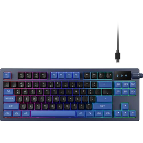 Gamdias Tastatura Hermes E7 mehanička/65%/type-c/ARGB Slike