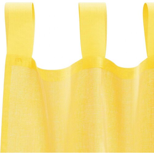 Voile zavjese s petljama 2 kom žute 140x140 cm Slike