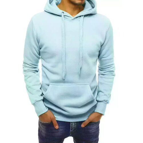 DStreet Light blue men's hoodie BX5107 Cijene