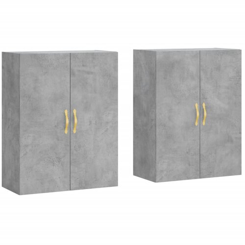  Zidni ormarići 2 kom siva boja betona 69,5 x 34 x 90 cm Slike