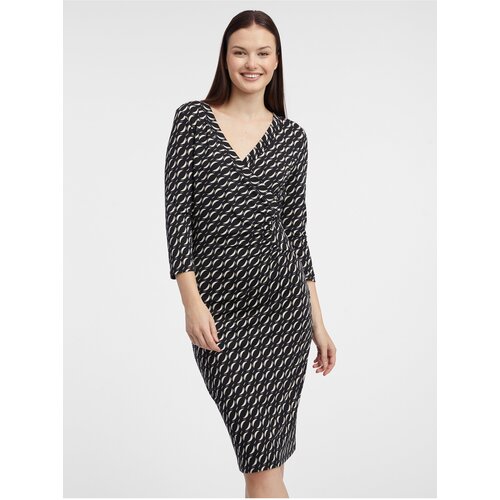 Orsay Black Women Patterned Sheath Dress - Women Slike