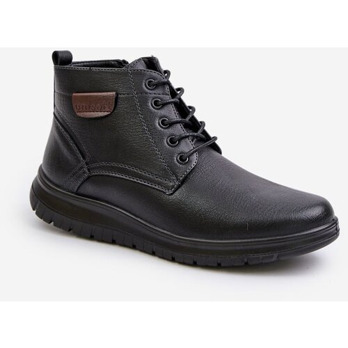 PE1 Men&amp;#039;s Insulated Zippered Lace-Up Boots Black Hlimena Slike