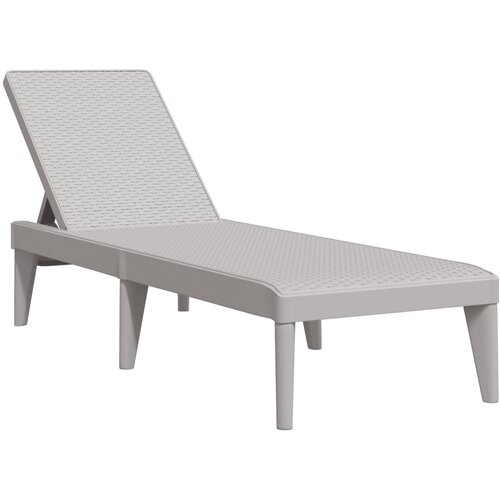 Maison Chic Ležalnik - Sončna ležalnik siv 186x60x29 cm PP, (22043474) Cene