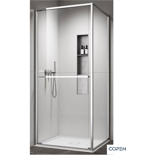 Copen Tu&scaron; kabina C-02-43K8001V Atlas Pro 1V srebrni ram 80x80x200cm providno staklo 6mm Cene