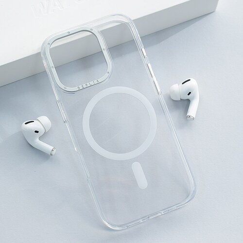  Maska za iPhone 16 Pro Max Berlia Crystal Armor Magnetic transparent bela Cene