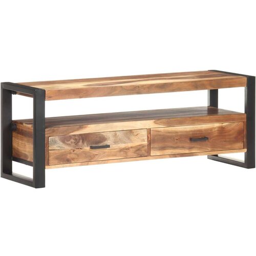 VidaXL TV ormarić 120 x 35 x 45 cm od masivnog drva i &amp;scaron;i&amp;scaron;ama Slike