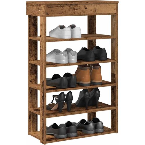  Stalak za cipele boja staro drvo 60x30x98 cm konstruirano drvo Cijene