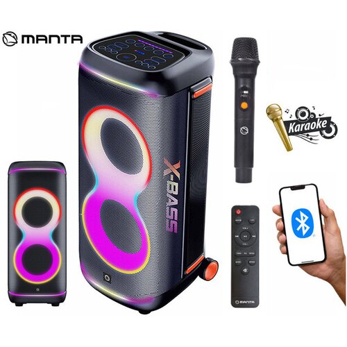 Manta karaoke zvočnik z mikrofonom MASPK806B300 ORION Slike