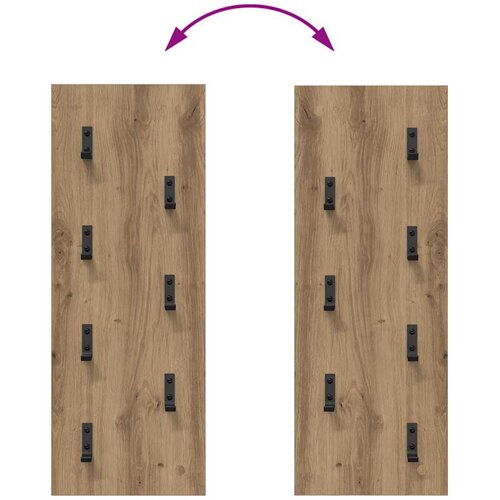  Vje&amp;scaron;alica za kapute na zidu Umjetnički hrast 30 x 1,5 x 80 cm Slike