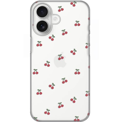  torbica silikonska print skin za iphone 16 6.1 little cherry Cene