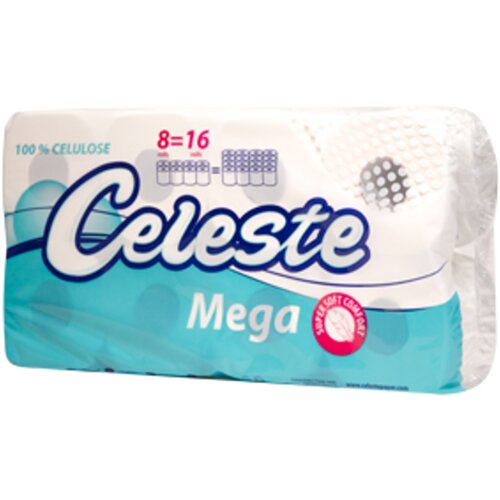 CELESTE Toalet papir Mega 8=16 rolni Slike