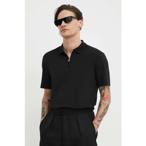 Hugo Polo majica za muškarce, boja: crna, bez uzorka