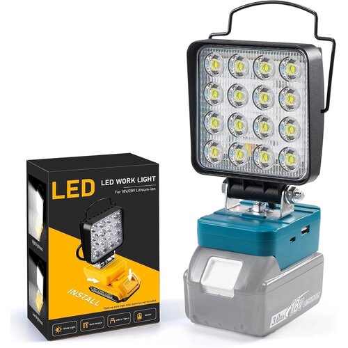 SENTOO LED delovna svetilka za Makita 18 V brez baterije Slike