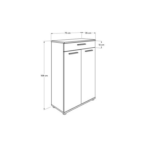 Hanah home Stalak za cipele 73x108x35cm Bijeli Slike