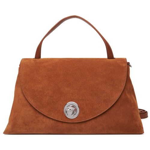 Coccinelle Ročna torba Toc nikla Suede Bim E1 TOC 18 01 01 Rjava Cene