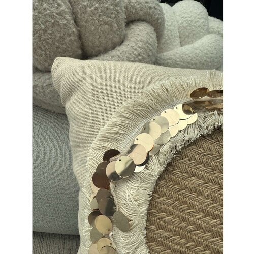 Mioli Decor Dekorativna jastučnica KET010, 43x43 cm, Bež Slike