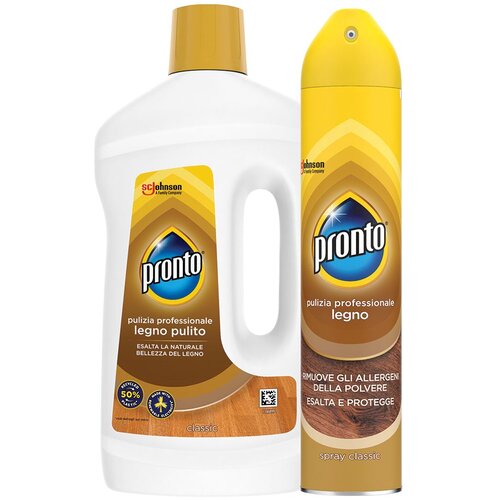 Pronto za či&amp;scaron;ćenje drvenih podova legno pulito 750ml + Sprej za namje&amp;scaron;taj 300ml Slike