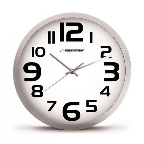 Esperanza EHC013K Wall Clock - Zurich - Black Quartz clock Oval Black, White Slike