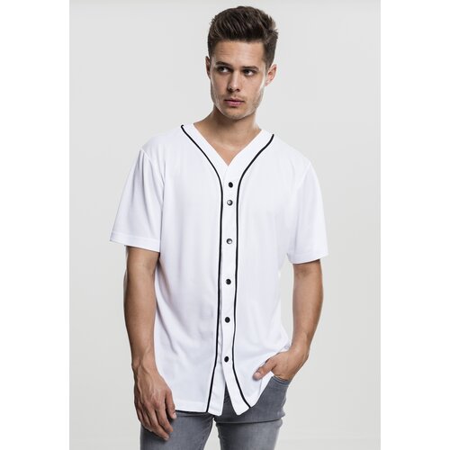 Urban Classics Baseball Mesh Jersey wht/blk Cene