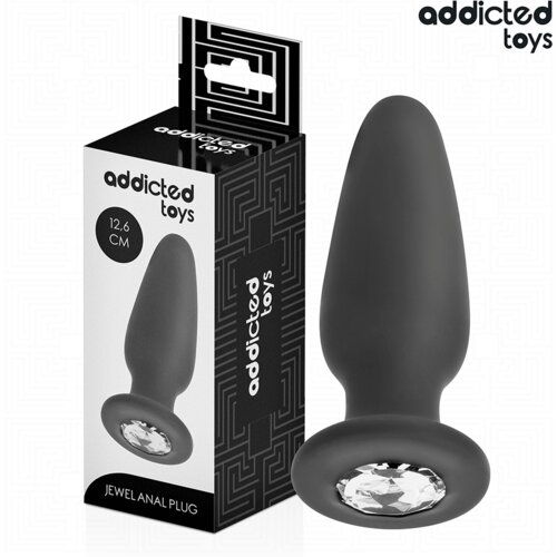 Addicted Toys Anal ANALNI ČEP Addicted Toys With Jewel Black (L) Slike