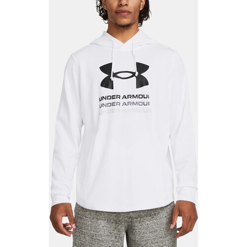 Under Armour Sweatshirt UA Rival Terry Graphic Hood-WHT - Men Slike