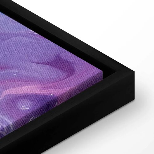  Slika - Night Flows - Abstract Waves in Shades of Blue and Violet 60x90 Cene