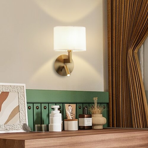  Brilagi - LED zidna lampa DAYA 1xE14/40W/230V + LED/3W bela/mat hrom Slike