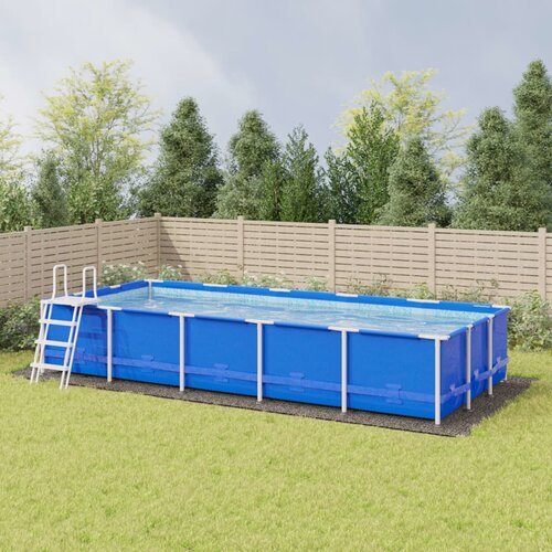 vidaXL Platno za tlo ispod bazena svjetlosivo 999x500 cm poliestersko Cijene