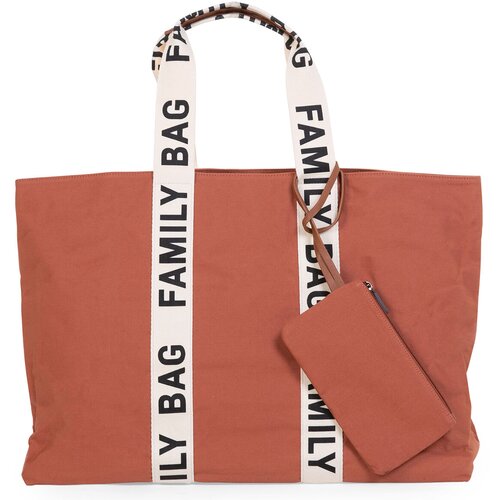 Childhome Family Bag Canvas Terracotta potovalna torba 55 x 40 x 18 cm 1 kos Slike