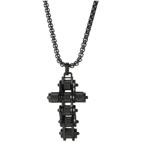 Ogrlica Chain Cross - Crna KP29312 Cijene