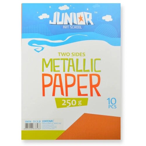 Junior jolly Metallic Paper, papir metalik, A4, 250g, 10K, odaberite nijansu Bronza Slike