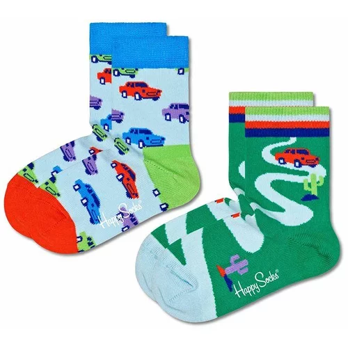 Happy Socks Dječje čarape Kids Car 2-pack