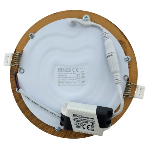  led ugradno svetlo circle LED/12W/230V 4200K, prečnik 16,7 cm, braon Slike