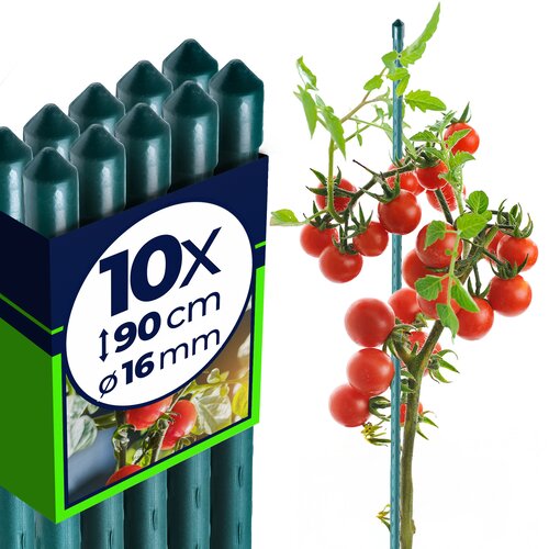KADAX Podpora za rastline 90 cm kol za paradižnik s premazom 16 mm 10 kosov, (5000362463) Cene