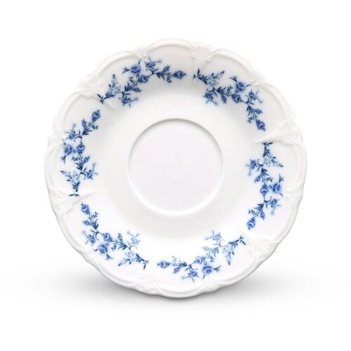 BonBistro Bijeli/plavi porculanski čajni tanjurić &amp;oslash; 16,5 cm Retro &amp;ndash; Slike