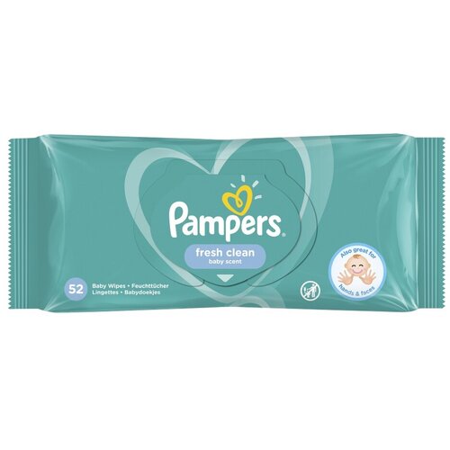 Pampers Vlažne maramice Fresh Clean 52/1 600956 Slike