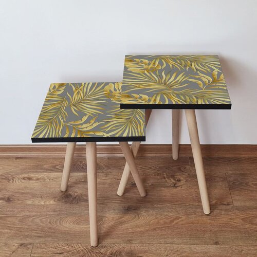 Hanah home Set 2 stočića 2Shp237 Yellow Cene